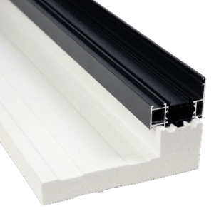 Parapet termiczny wewnętrzny XPSolid POLARYT EPS utwardzony do ciepłego montażu okien, długość 1180 mm