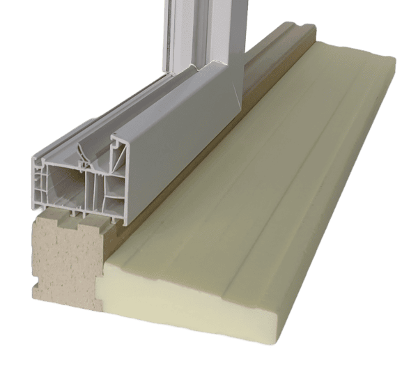 parapet zewnętrzny PURENIT XPS 300— przekrój montażowy